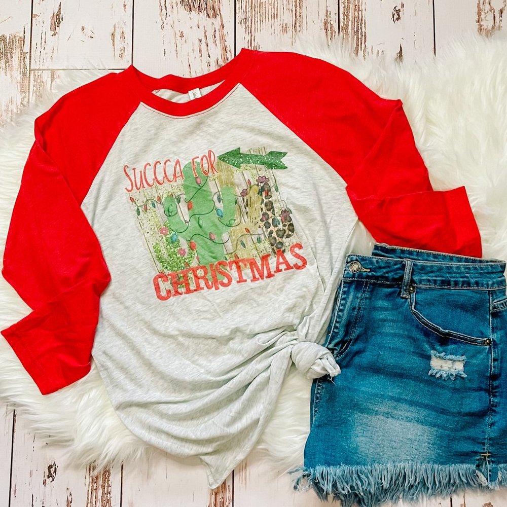 ladies Christmas shirt - Succa For Christmas